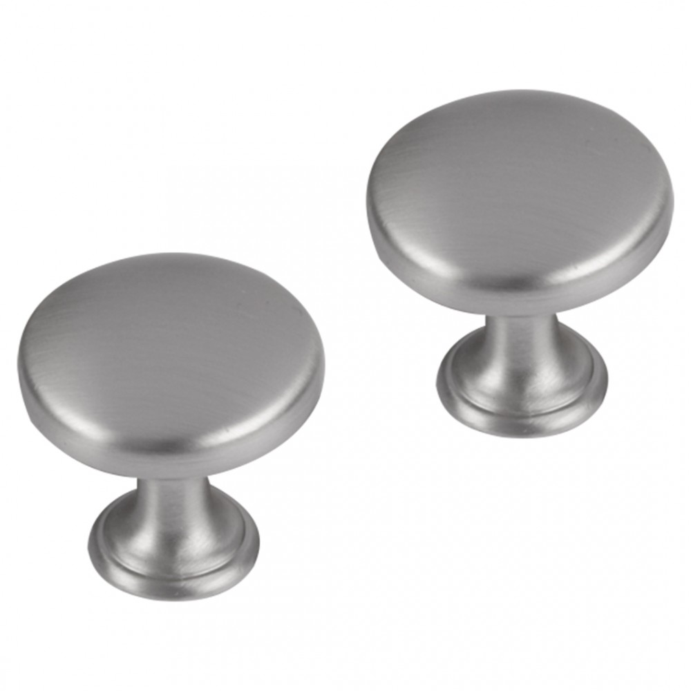 Differnz knop rond - bol - 30 mm - mat chroom