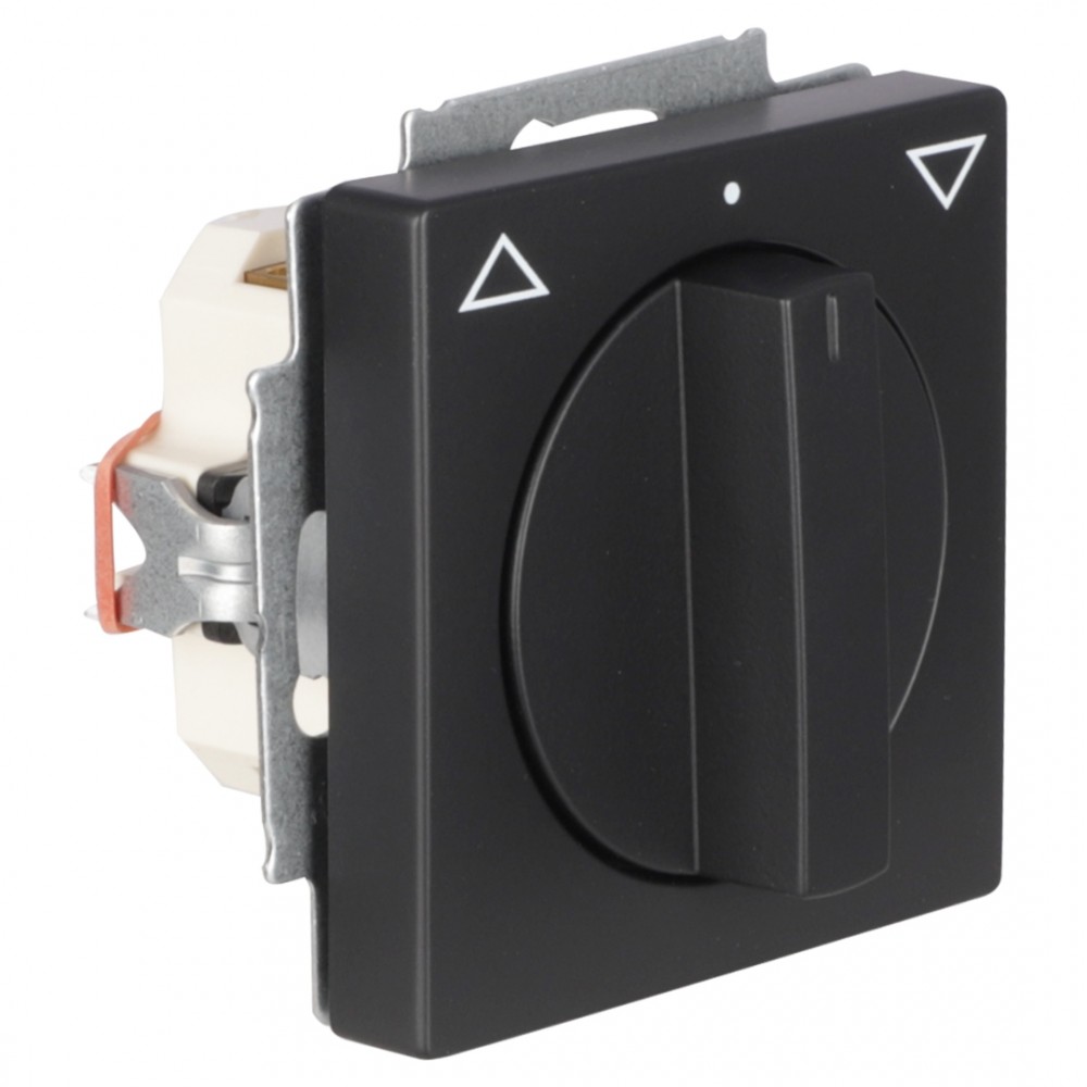 Busch-Jaeger Future Linear schakelaar inbouw - jaloezie - zwart