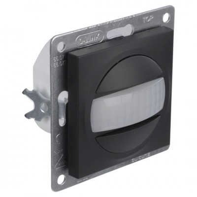 Q-Link S-Line bewegingsmelder inbouw - met schakelaar - zwart