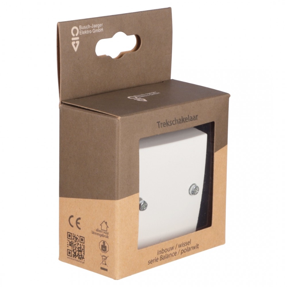 Busch-Jaeger Balance schakelaar trek/wissel - polarwit