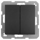 Berker S1 schakelaar inbouw - wissel/wissel - antraciet