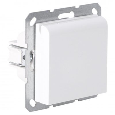 Q-Link S-Line contactdoos 1-voudig - randaarde - met klep - zwart