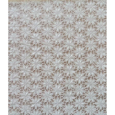Dessalace Tafelzeil daisy cream 140cm (per meter)