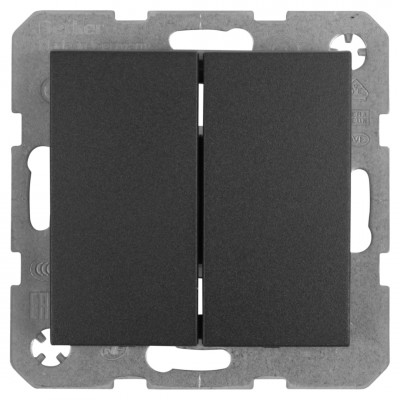 Berker S1 schakelaar inbouw - serie - antraciet