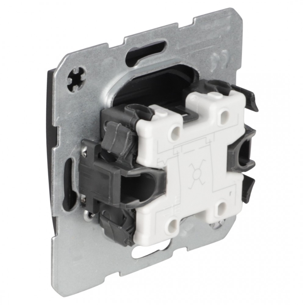 Berker S1 schakelaar inbouw - kruis - antraciet