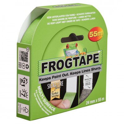 Frogtape afplaktape multi surface groen 24 mm x 55 m