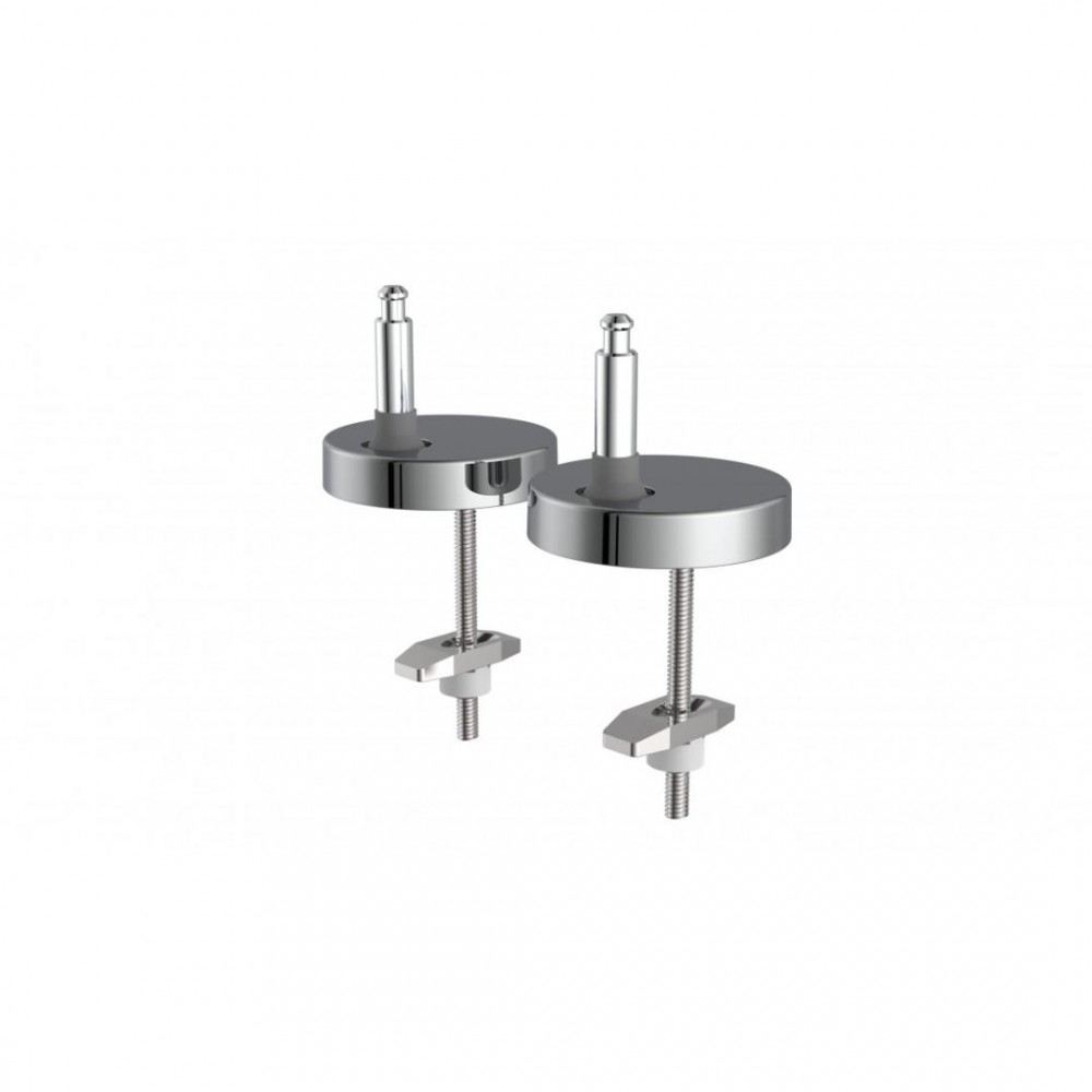 Schutte bevestiging voor WC-zitting, chroom, van Duroplast met valrem en afneembaar