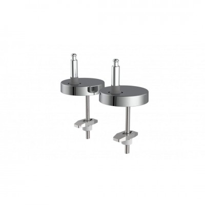 Schutte bevestiging voor WC-zitting, chroom, van Duroplast met valrem en afneembaar