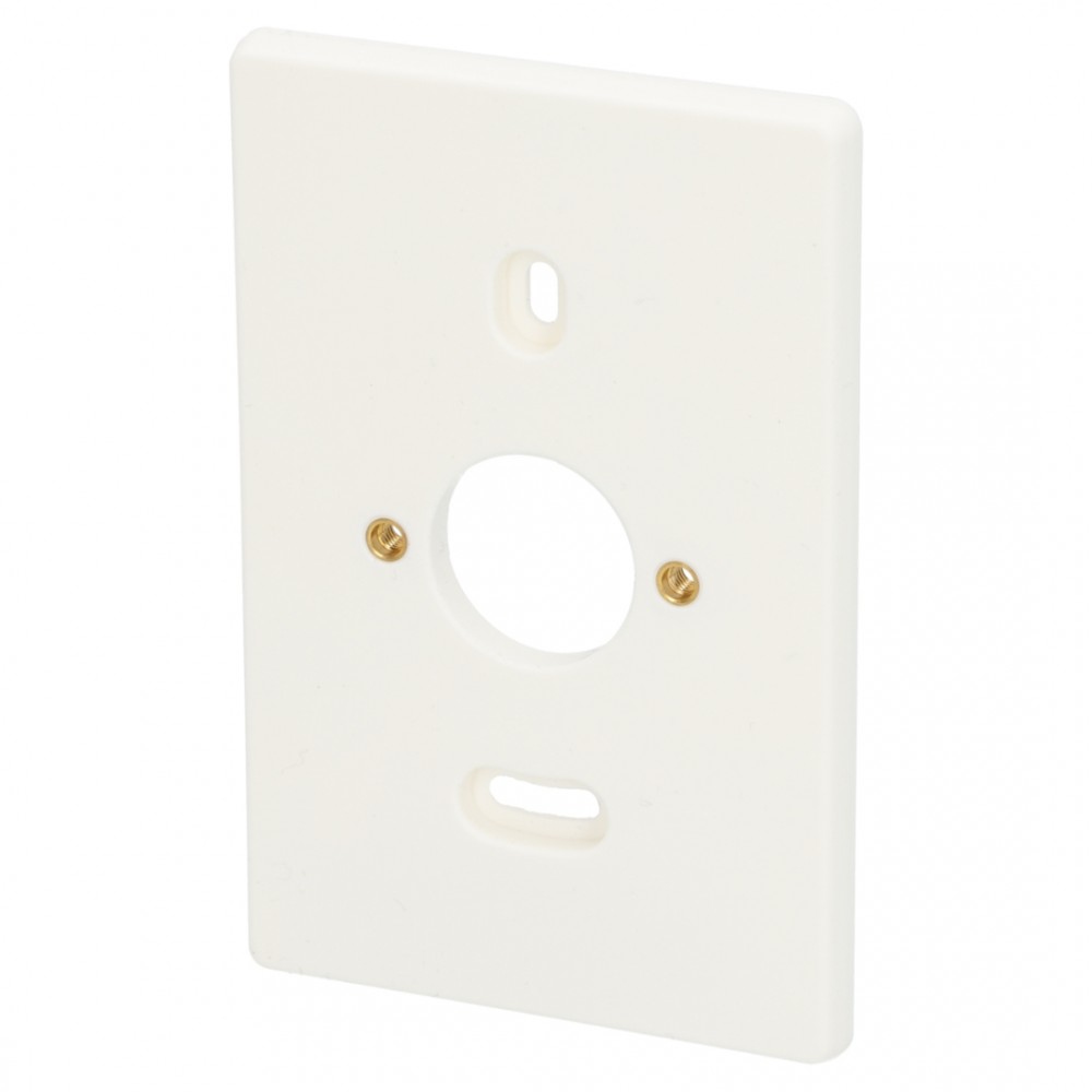 Q-Link montageplaat 2-voudig - met felsmoer - M4 polarwit 