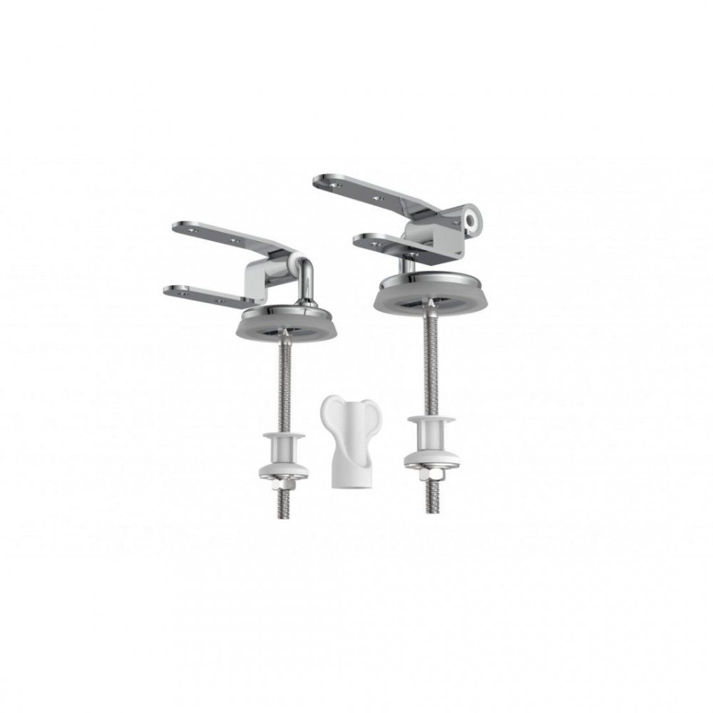 Schutte bevestiging voor WC-zitting, chroom, van MDF