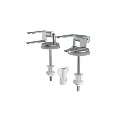 Schutte bevestiging voor WC-zitting, chroom, van MDF