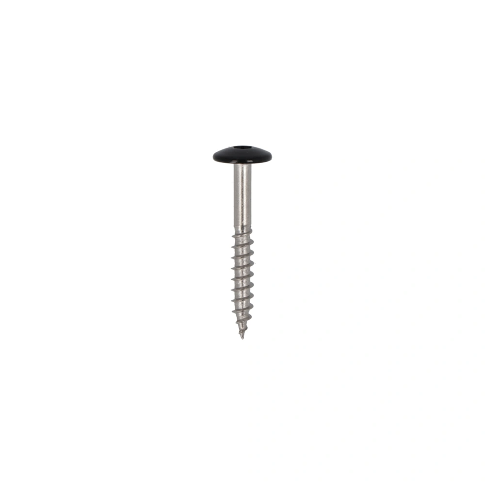 Gevelplaatschroef HPL schroef 4.8X38mm RVS-A2 Zwart RAL9005 100 stuks